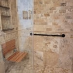 Bathroom bench & grab bar