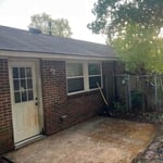 Back patio clean up