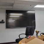 Commercial TV hanging