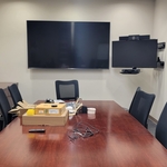 Commercial TV hanging