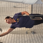 Glass door cleaning