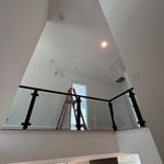 glass rail stairs