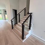 glass rail stairs