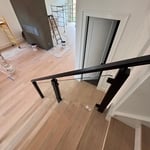 glass rail stairs
