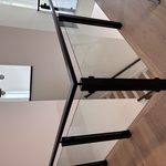 glass rail stairs