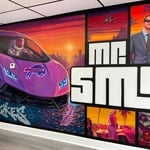 Mr. Smoke Mural Painting