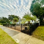 Black aluminum front yard