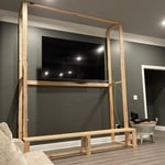 Custom Fireplace&frame TV