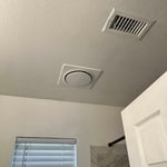 Bathroom fan intalation