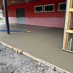 Concrete patio