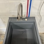 Utility sink install