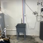 Utility sink install