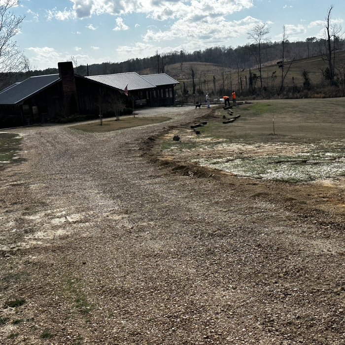 Crossties driveway 