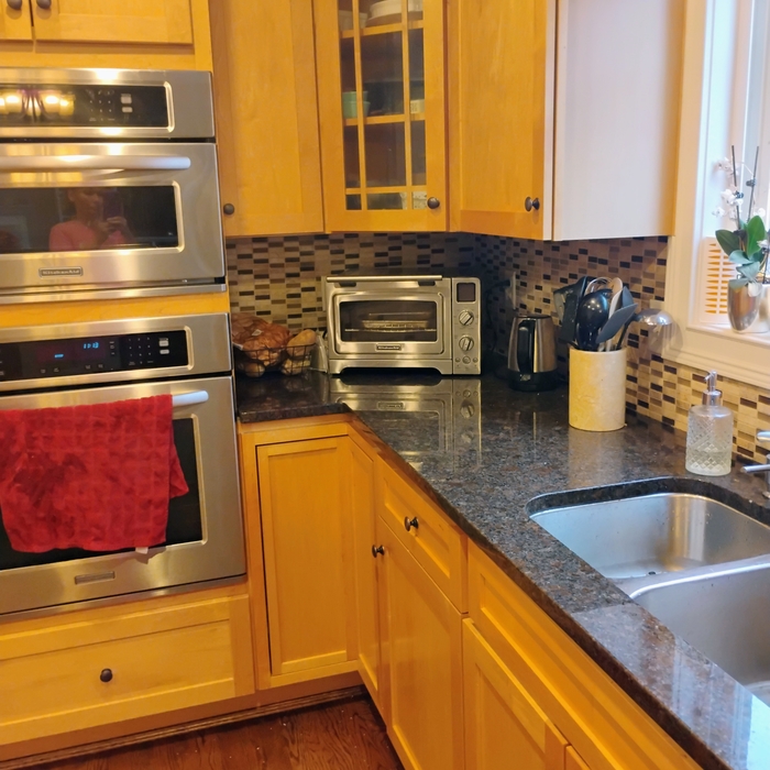 kitchen and bathrooms