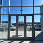 All glass installation