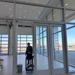 All glass installation