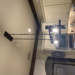 Re-stain/light fixtures