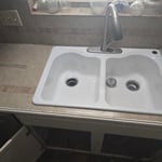 Kitchen sink install