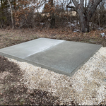 Concrete patio