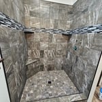 Justin carpet/tile shower