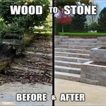 Brick Steps and Landscaping