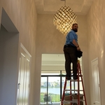 Chandelier installation