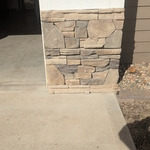 Stone veneer dry laid