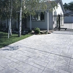 Stamped driveway