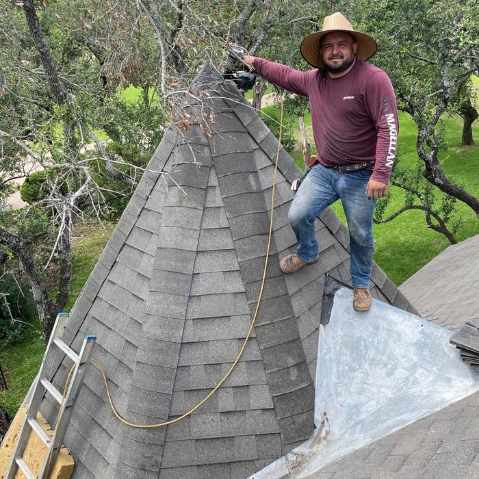 Shingle Roof with Steep Pitch