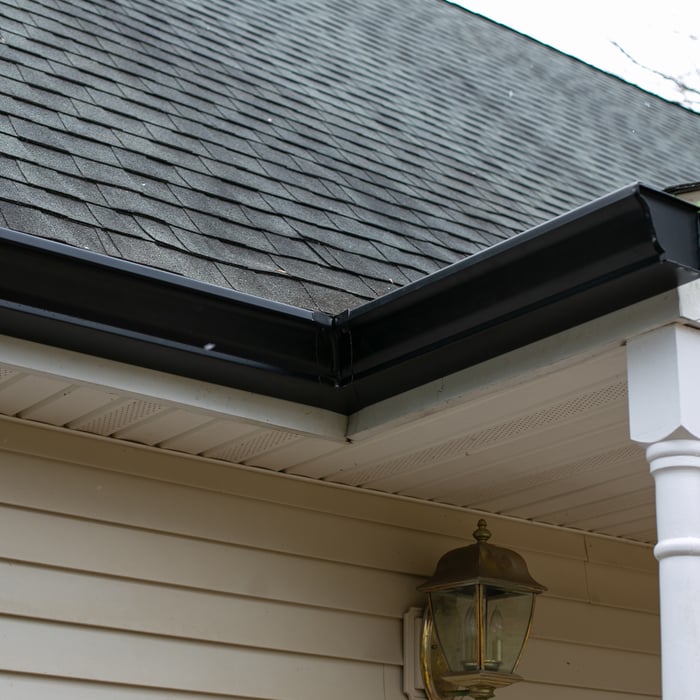 Black 5" Gutters