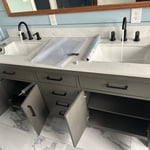 Double vanity Install