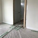 Interior door installed