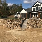 Rock wall with steps