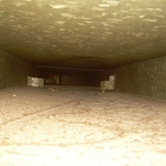 Air duct before cleaning