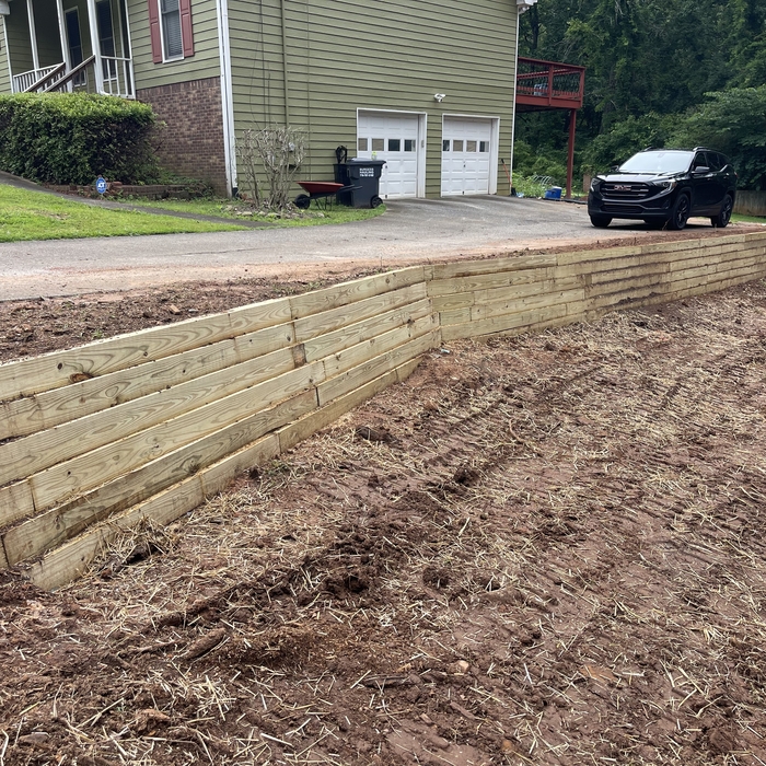 new retaining wall