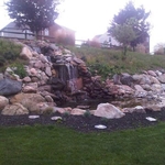Pond With Waterfall