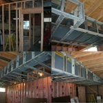 Metal and wood framing
