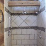 Rustic shower