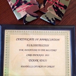 certificate of appreciation