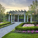 Pergola and Sitting Area in Park at Hidden Lake