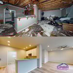 Fire Damage Home, Demo, Cleaning, Rebuild.