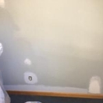 Interior preparation before finish painting