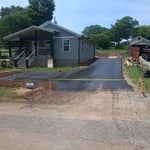 Completed driveway