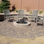 Paver Patio With Fire Pit