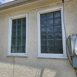 Glass block window