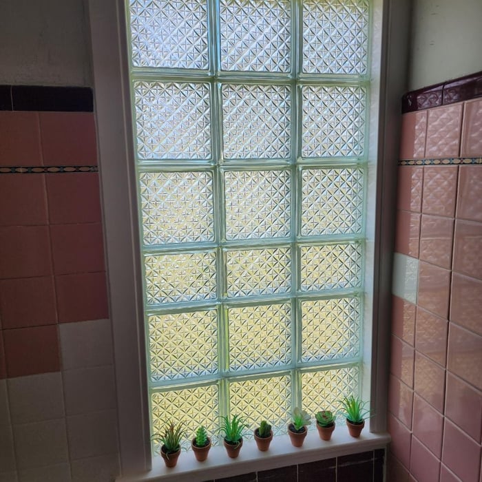 Glass block window