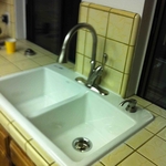 new faucet and sink