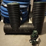 French drain installation