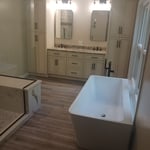 Spacious bath remodel