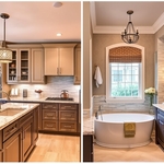 kitchen and bathroom